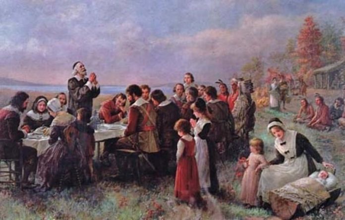 The-First-Thanksgiving-at-Plymouth-by-Brownscombe-513x327